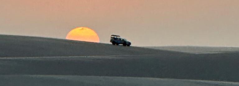 Transfer de carro 4x4 entre Barreirinhas e Atins.